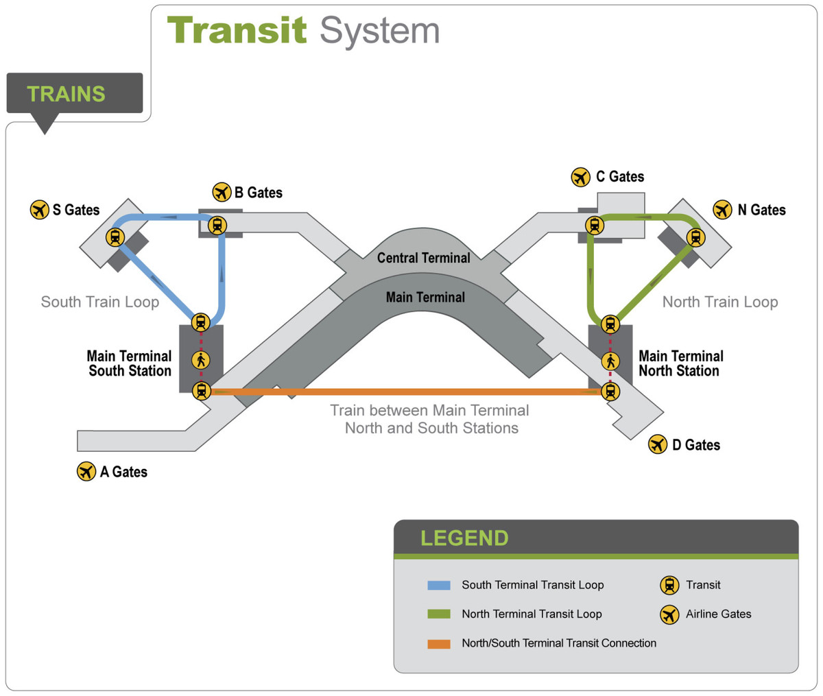 SeaTac Airport Hotel - Terminal Map